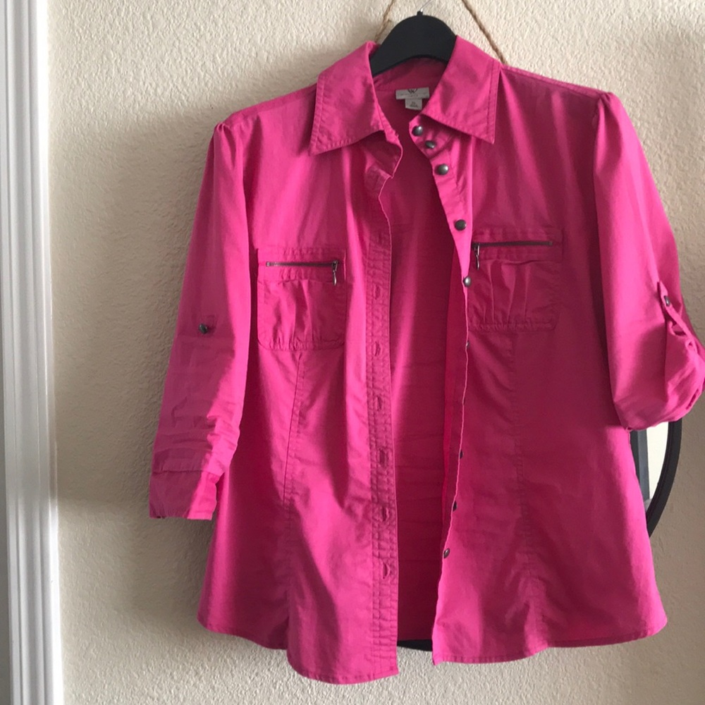 Pink Button Shirt - Picture 2 of 3